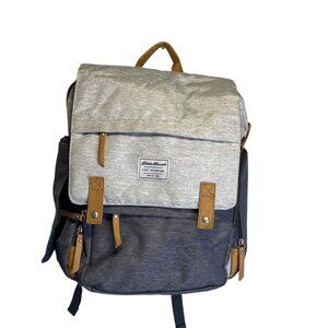 EDDIE BAUER 1st Adventure Cascade Backpack Baby Diaper Bag Gray Insulated Pocket